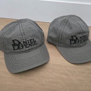 2x BN Daniel Defense Unstructured Baseball Hats; Gray